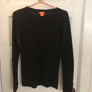 Joe Fresh black thin knit top